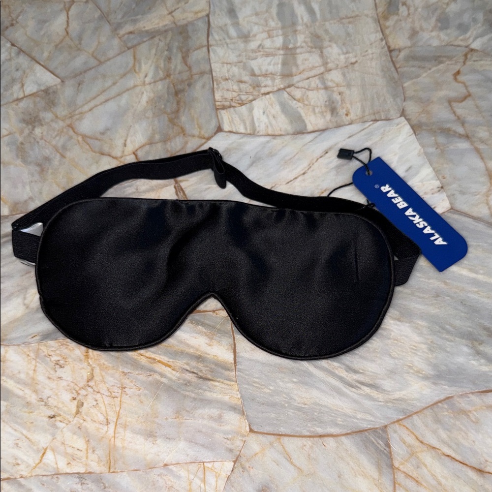 Alaska Bear Sleep Mask Pure 100% Silk Cover Eye for Pressure-Free Sleeping‎